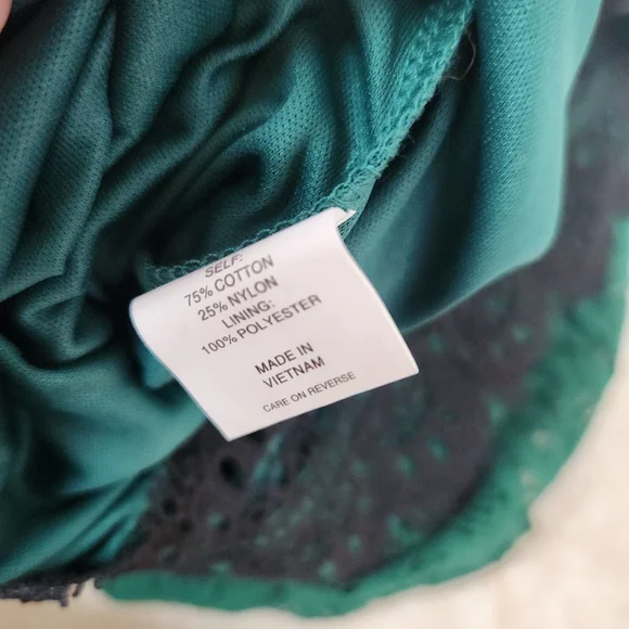 NY&C Green Black Lace Dress Size L Large Cocktail Dinner Cruise Wear New - Picture 3 of 12